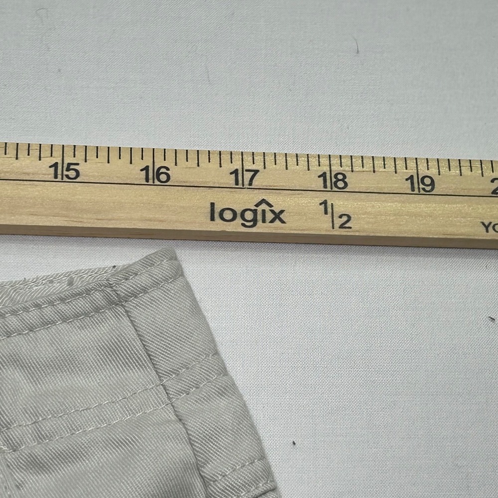Dockers Women Khaki Chino Shorts Light Beige Stone Cotton Size 12 4.5 Inseam - Picture 3 of 9